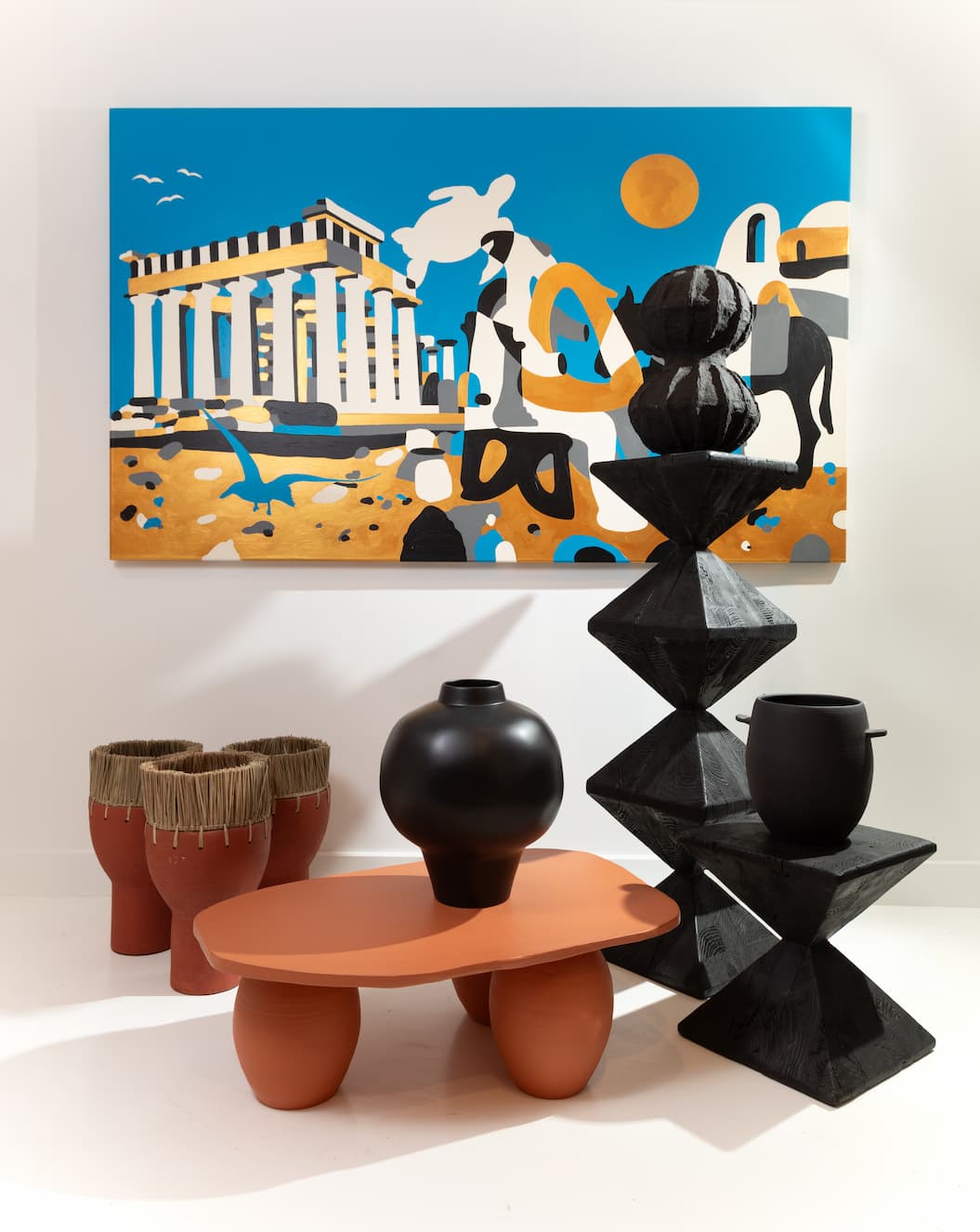 Studio Obscoura Black Column Recycled Pine Wood - Image 2