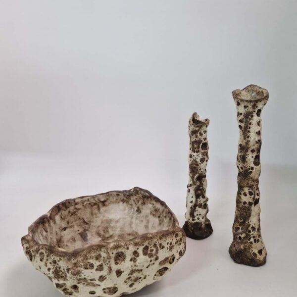 Ceramics By Muses Lava Candle Holder Big