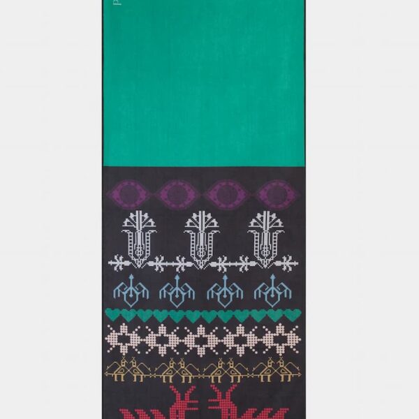 Postfolk Roots Yoga Rug Green