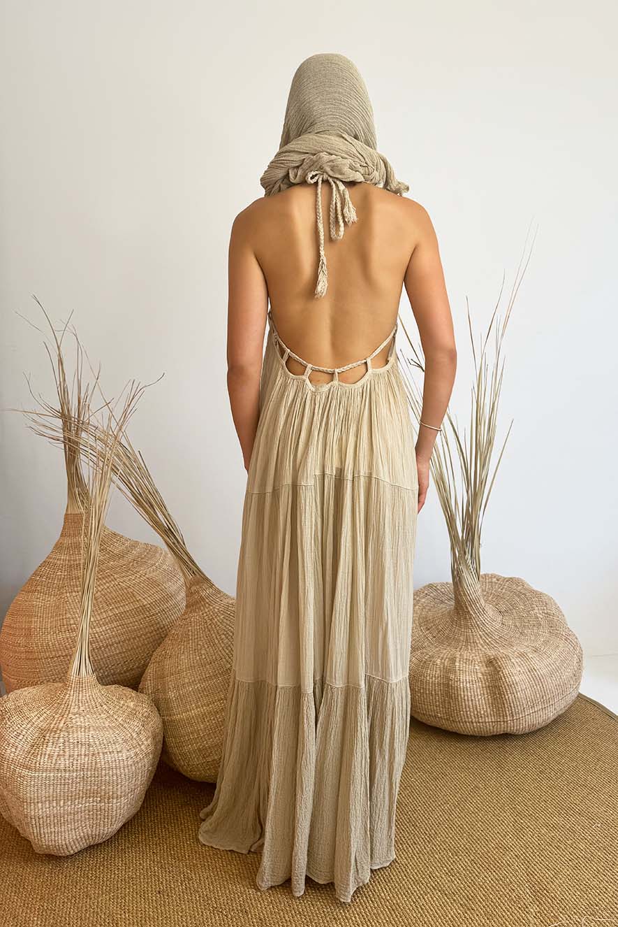 D' Artemide Dress Eolis Mocha - Image 2