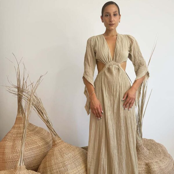 D'Artemide Antiope Dress Mocha