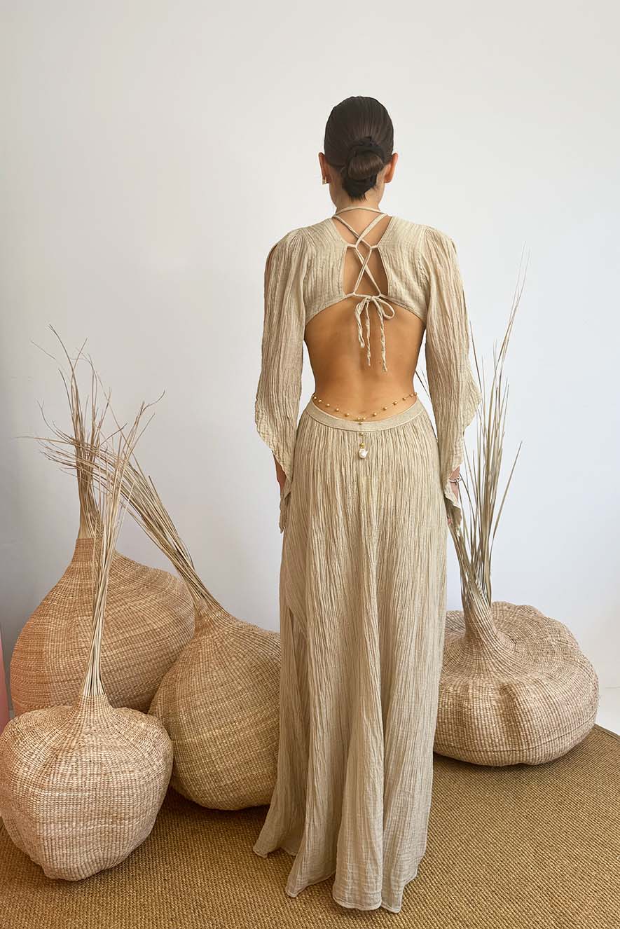 D'Artemide Antiope Dress Mocha - Image 4