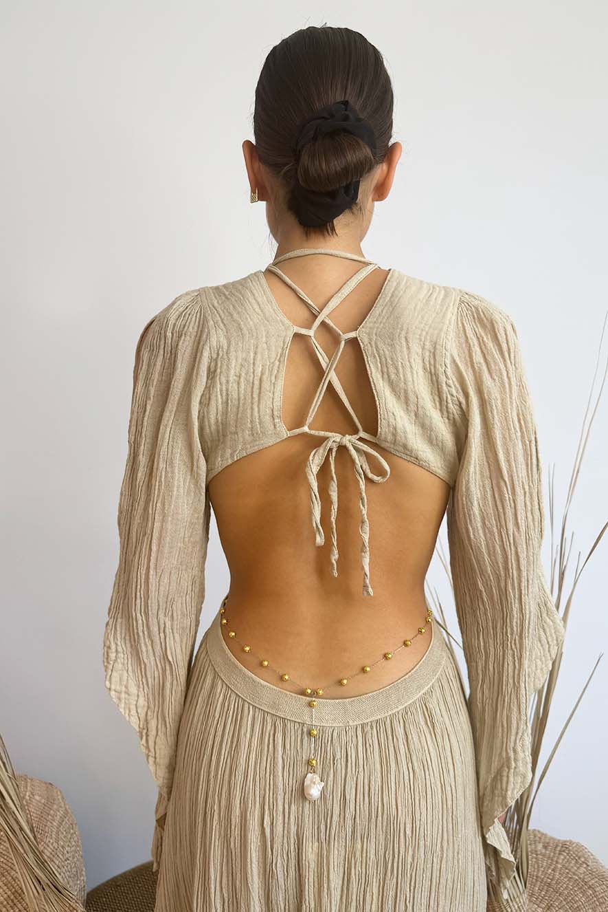 D'Artemide Antiope Dress Mocha - Image 5