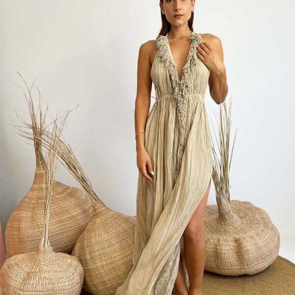 D'Artemide Long Dress Artemis Sand