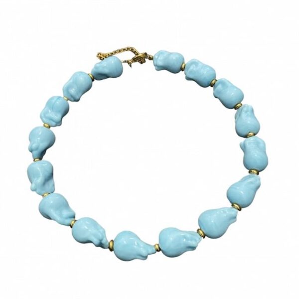 Ifigenia Loukou Necklace Light Blue Mourano