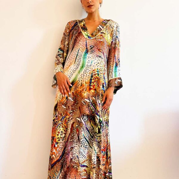 Nema Kaftan Printed Multi