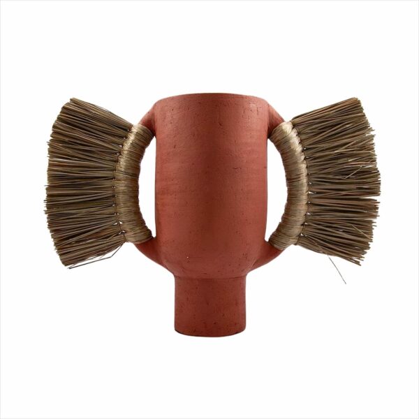 Studio Obscoura Vase Terracotta Jute Terracotta