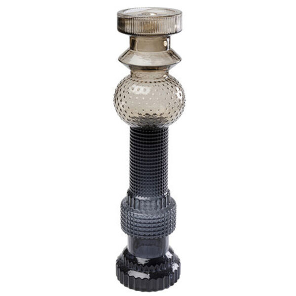Candle Holder Marvelous Dui Glass Brown/Grey