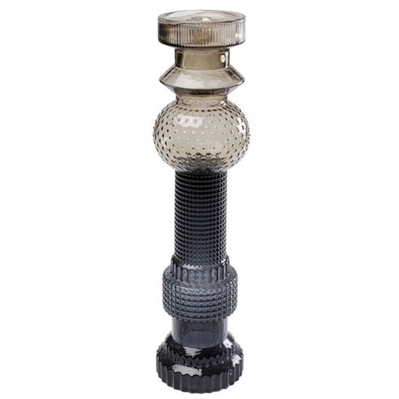 Candle Holder Marvelous Dui Glass Brown/Grey