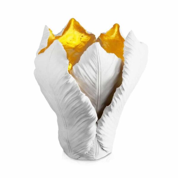 Abhika Candleholder Tulip Big H27 D25 White/Gold