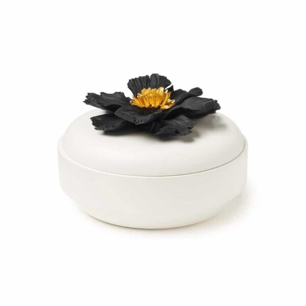Abhika Flat Box Peony White/Black
