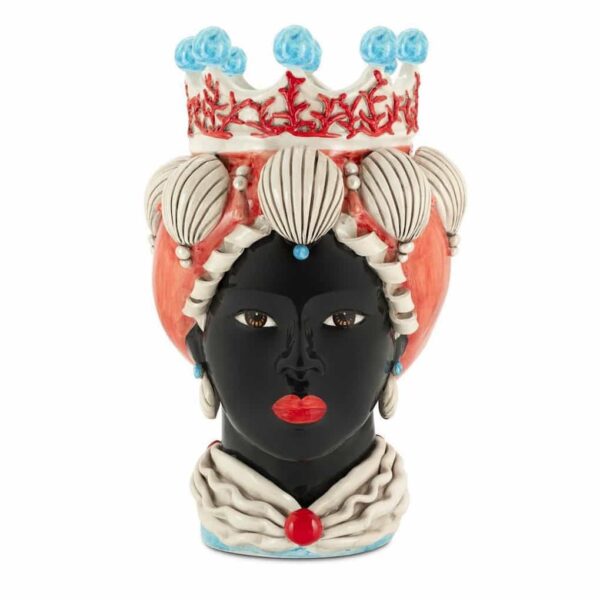 Abhika Vase Moro Lady Coral  H49 Red