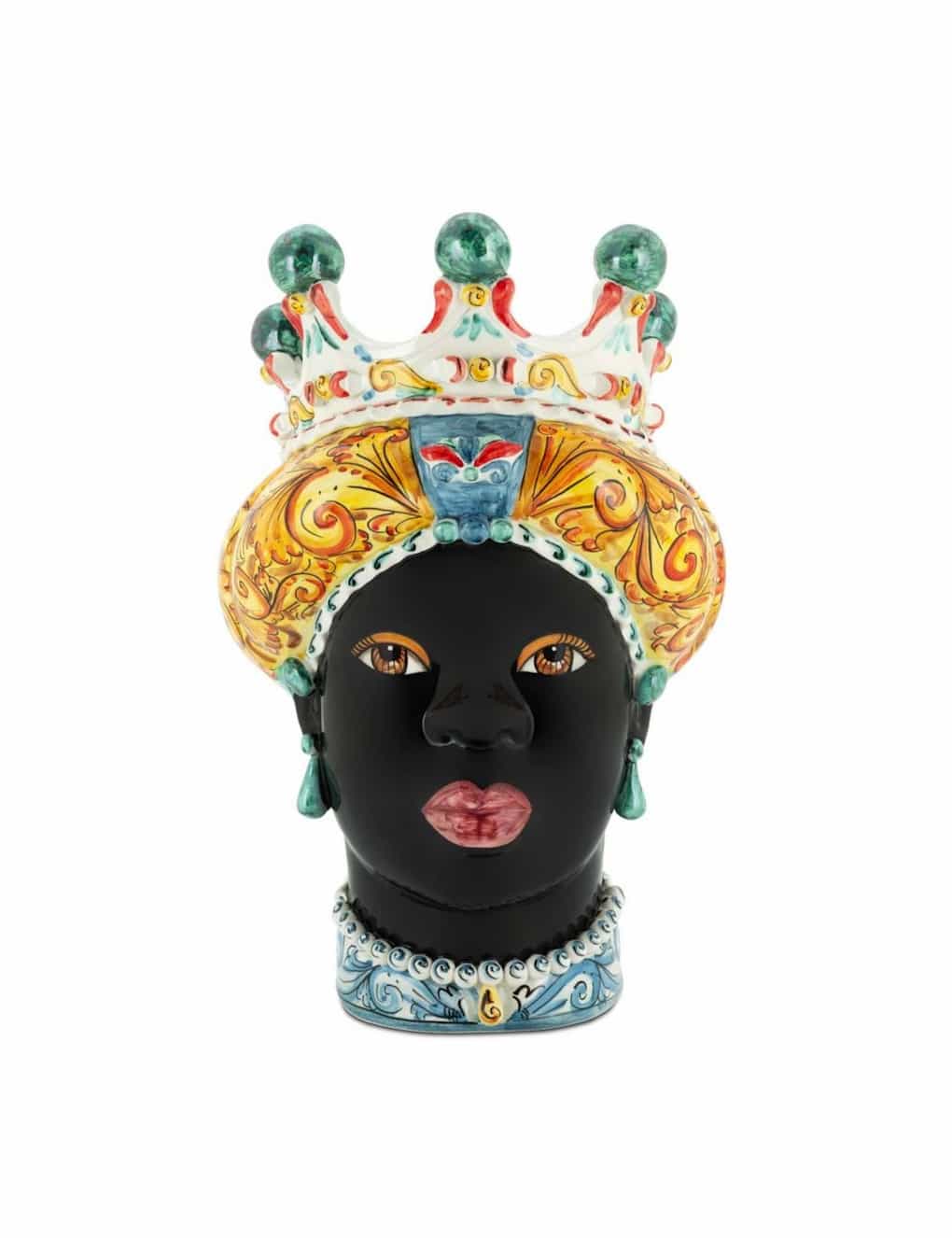 Abhika Vase Moro Lady Ornate H41 Mix