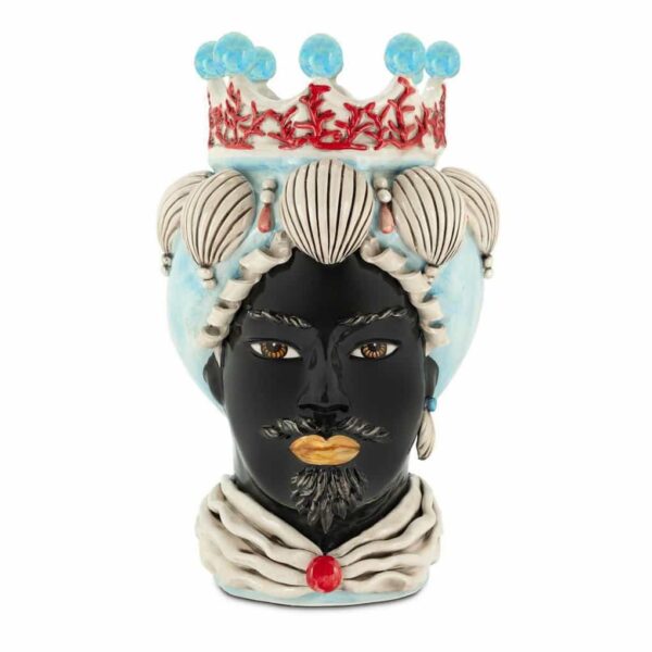 Abhika Vase Moro Man Coral H49