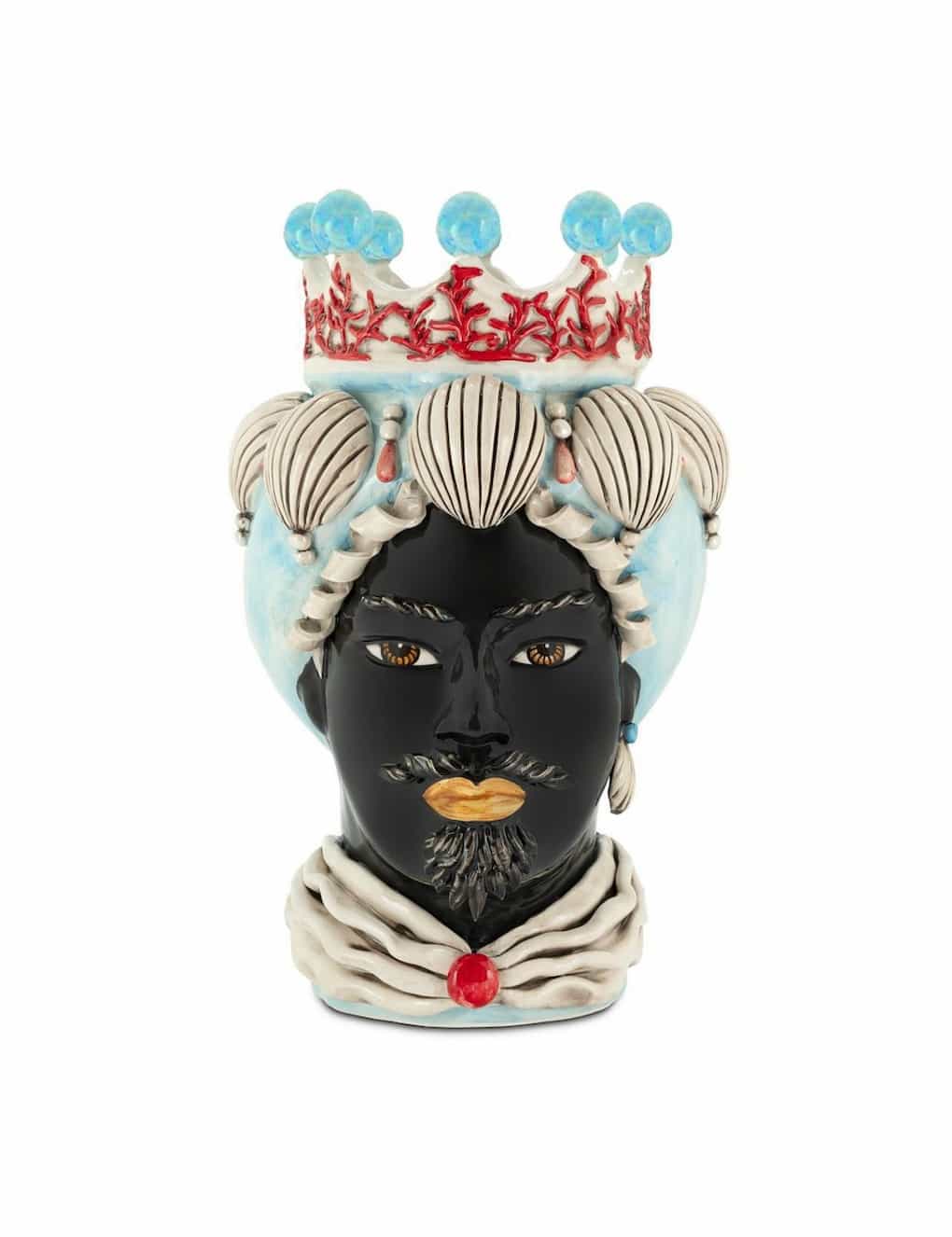 Abhika Vase Moro Man Coral H49