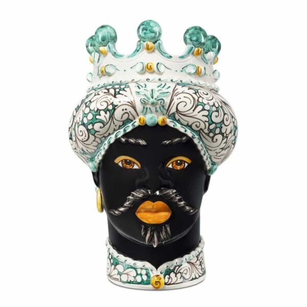 Abhika Vase Moro Man Ornate H41