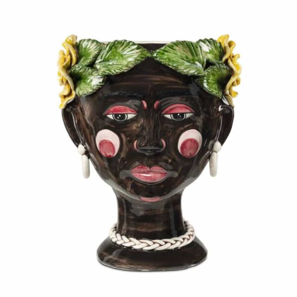 Abhika Vase Selva Unique Piece H30 D22 Yellow