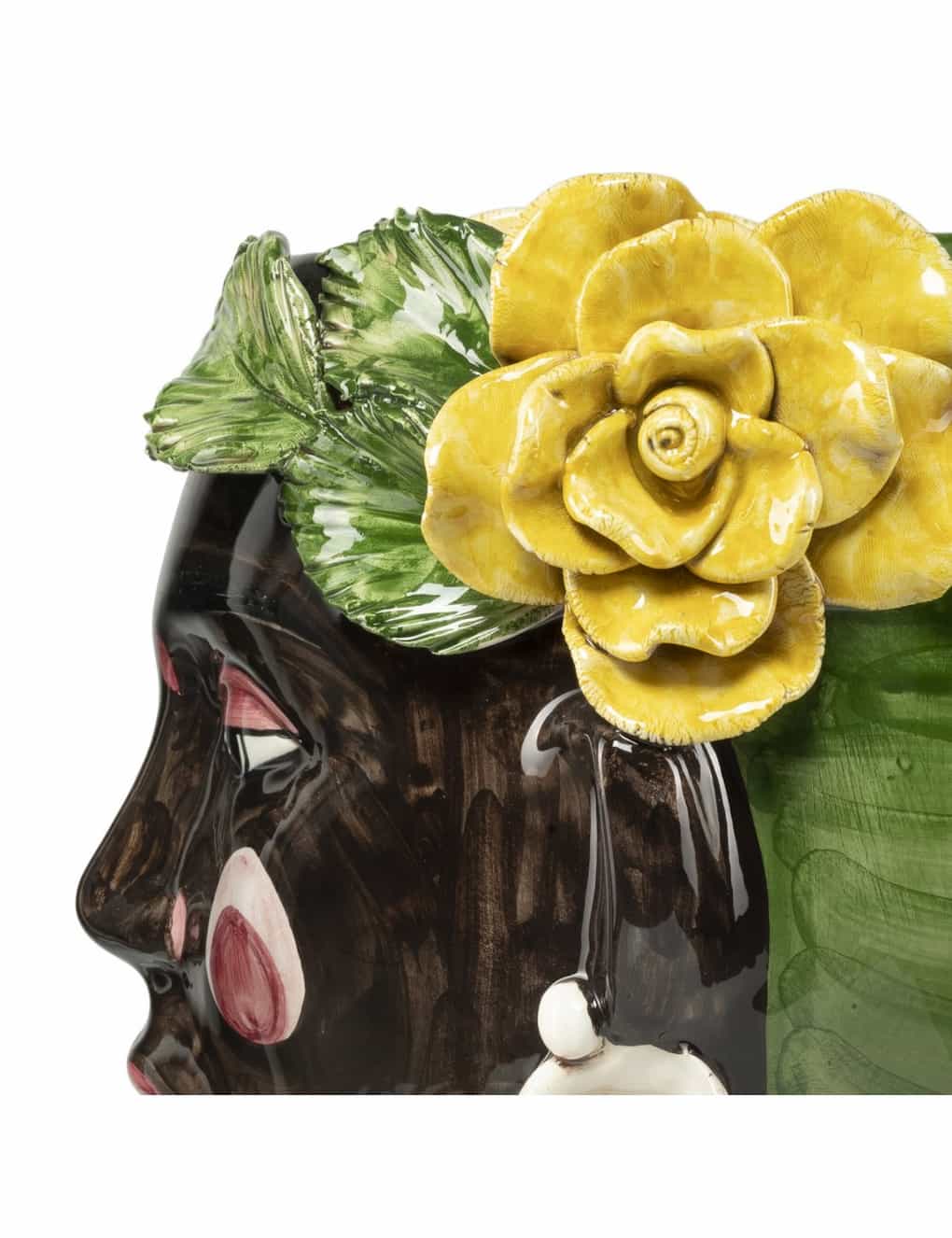 Abhika Vase Selva Unique Piece H30 D22 Yellow - Image 2