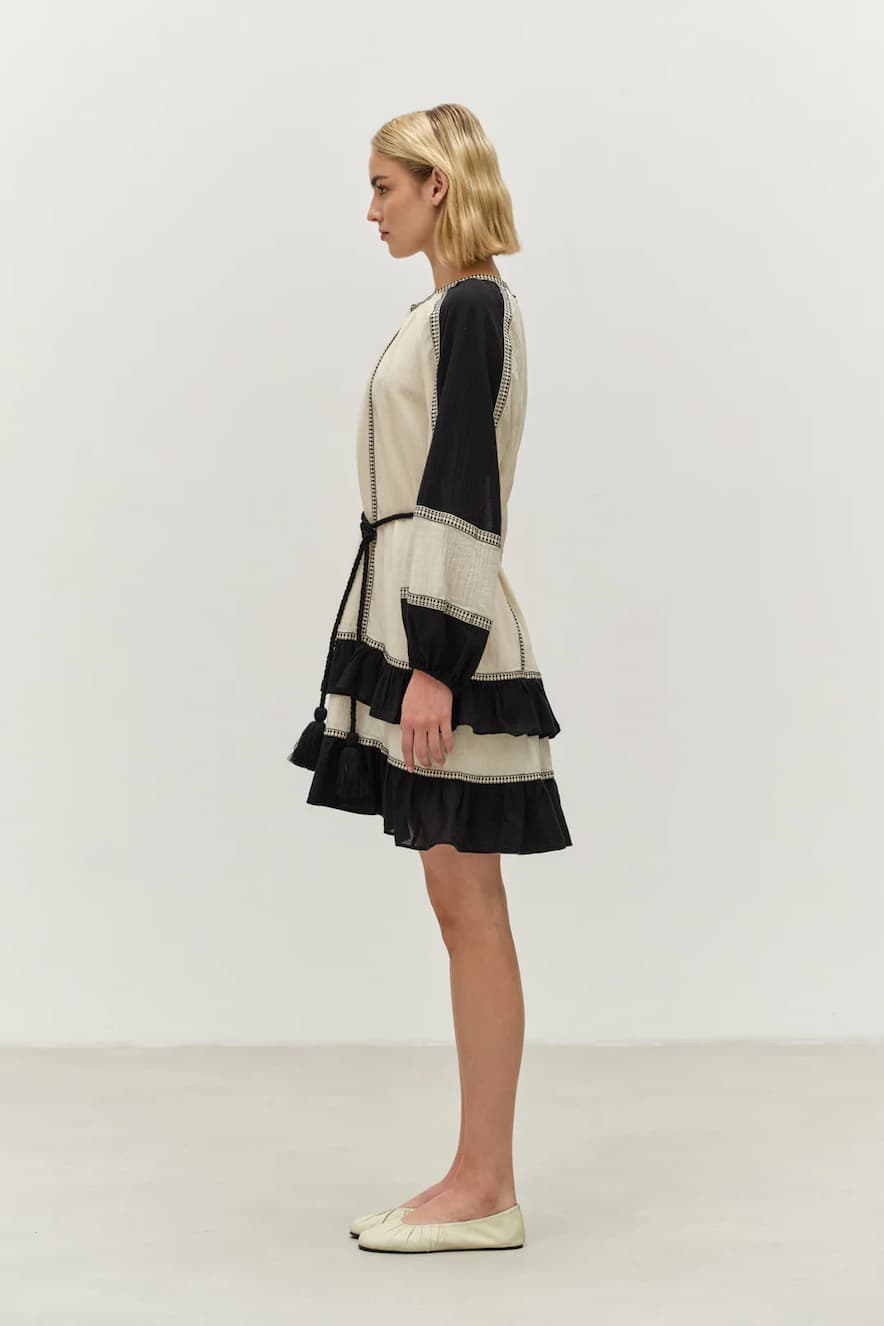 Devotion Dress Short with Belt Emphasis - Image 2