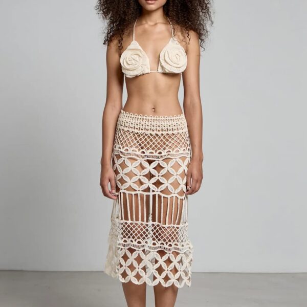 Christian Zen Rosalia Lace Flower Top