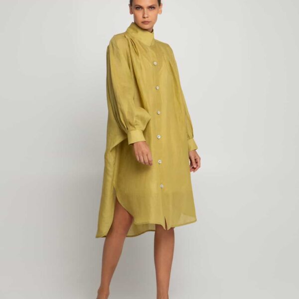 Greek Archaic Kori Kiwi Blouse Dress