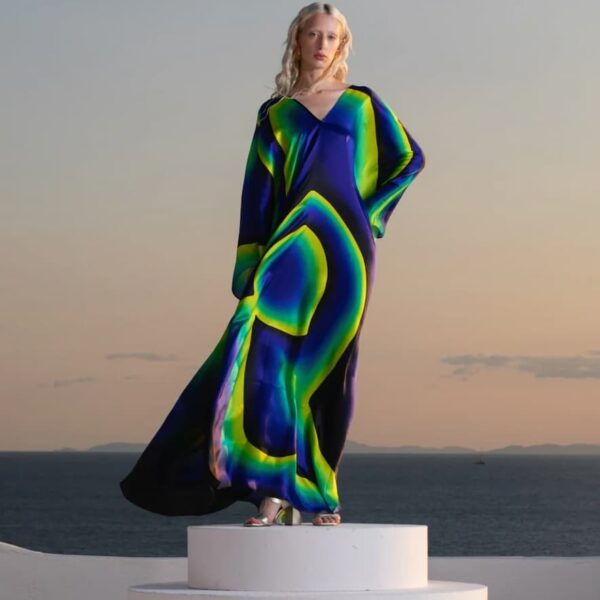 Kose Dress Kaftan Aurora Silk Saten