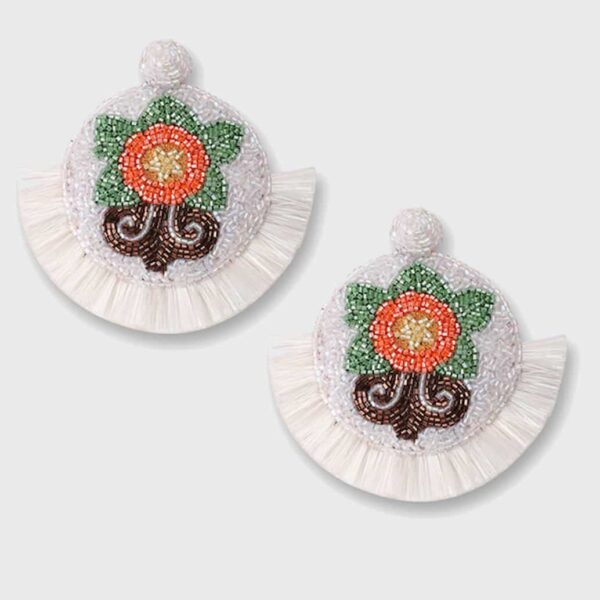 Olivia Dar Mosaic Tulip Earrings