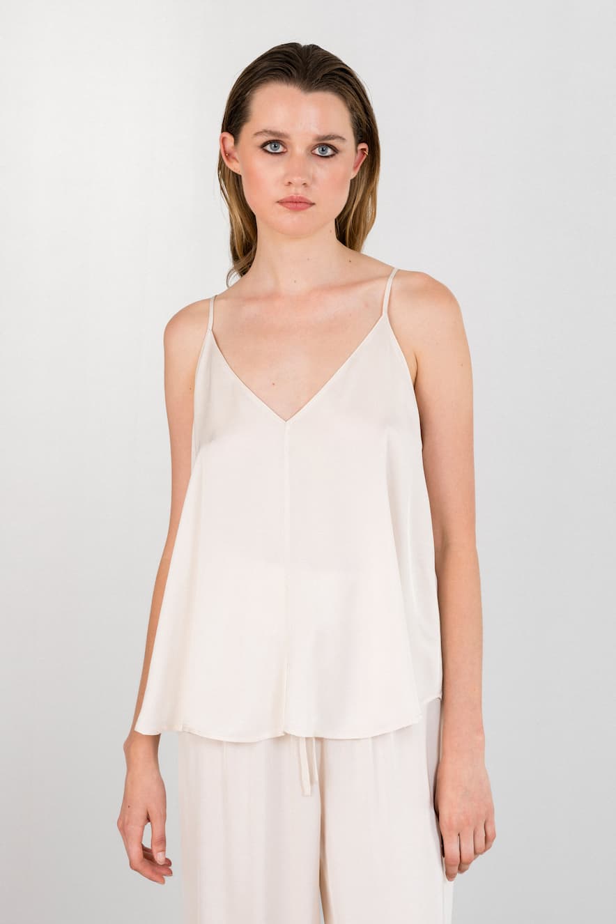 Philosophy Satin Camisole Top Cream - Image 3