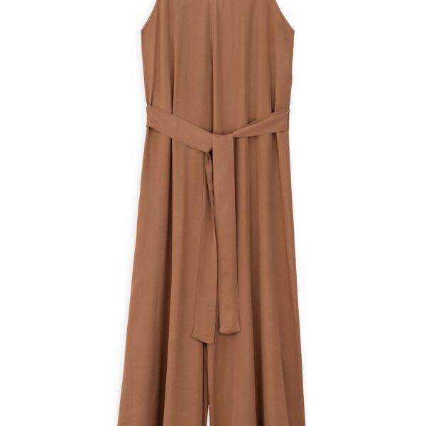 Philosophy Satin Jumpsuit Bronze