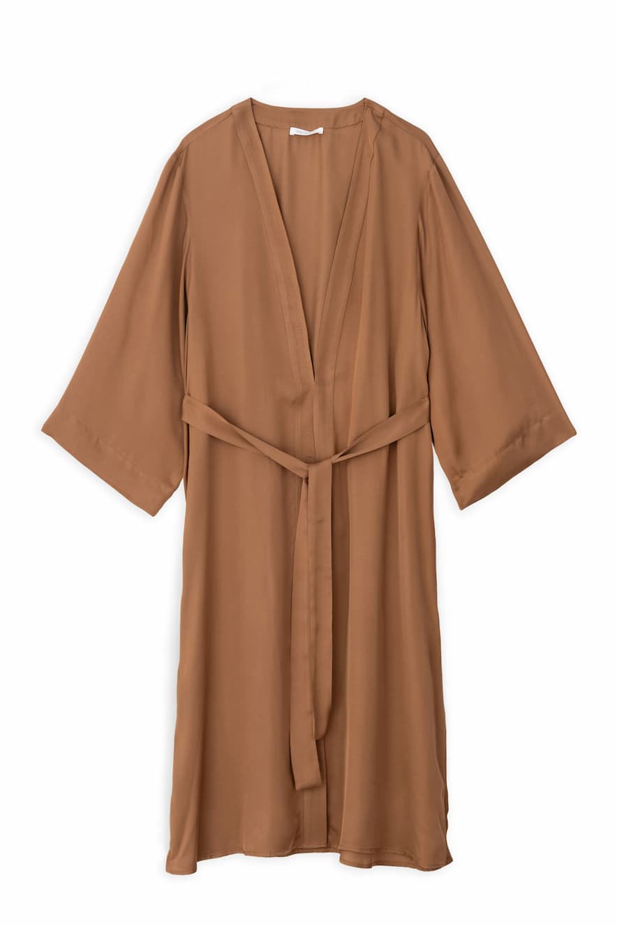 Philosophy Satin Kimono Bronze