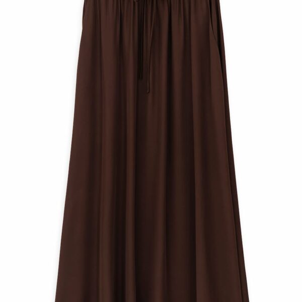 Philosophy Satin Skirt Dark Brown