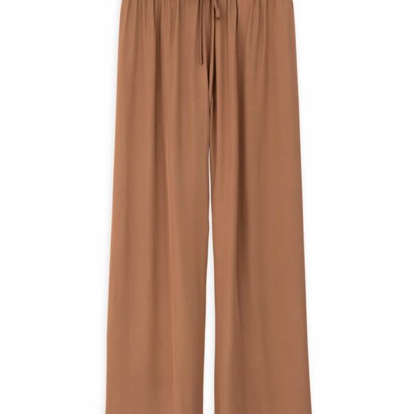 Philosophy Satin Wide Leg Pants Bronze