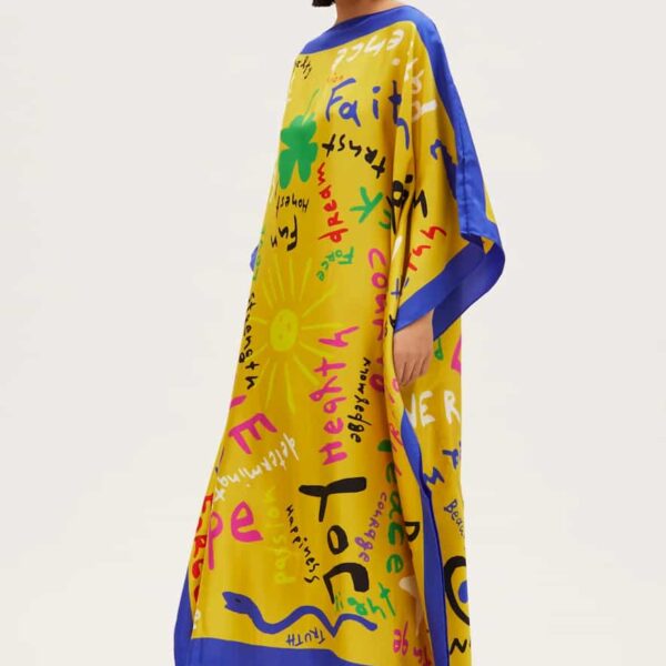 RIANNA + NINA Kakanias Kaftan Joy Hope Dream Yellow