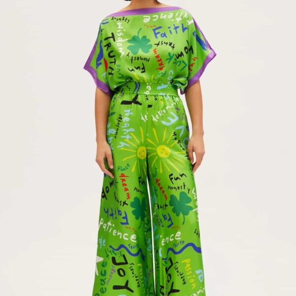 RIANNA + NINA Kakanias Pants Fyori Silk Green