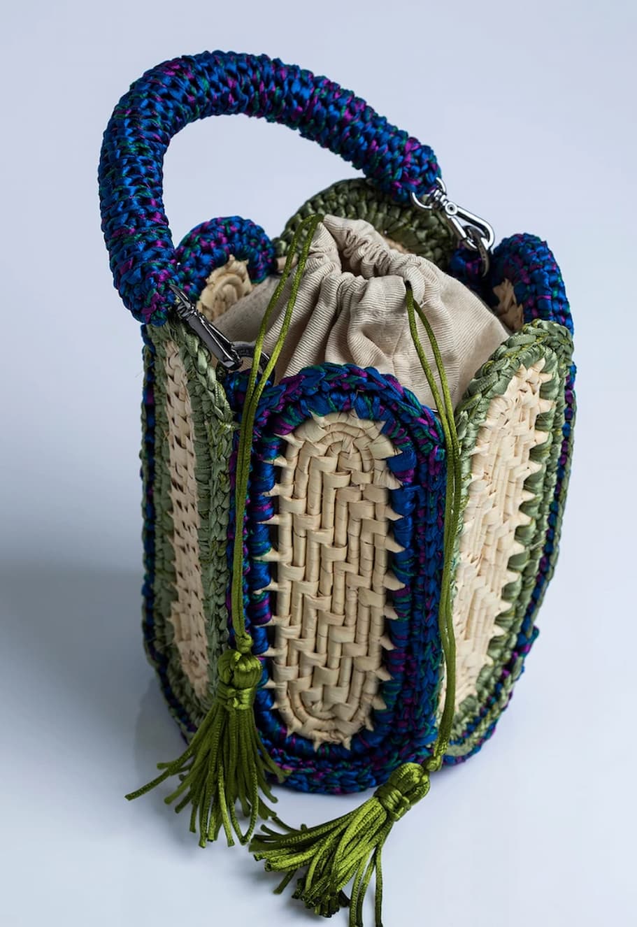 Catarina Mina Lampa Bag Green Blue - Image 2
