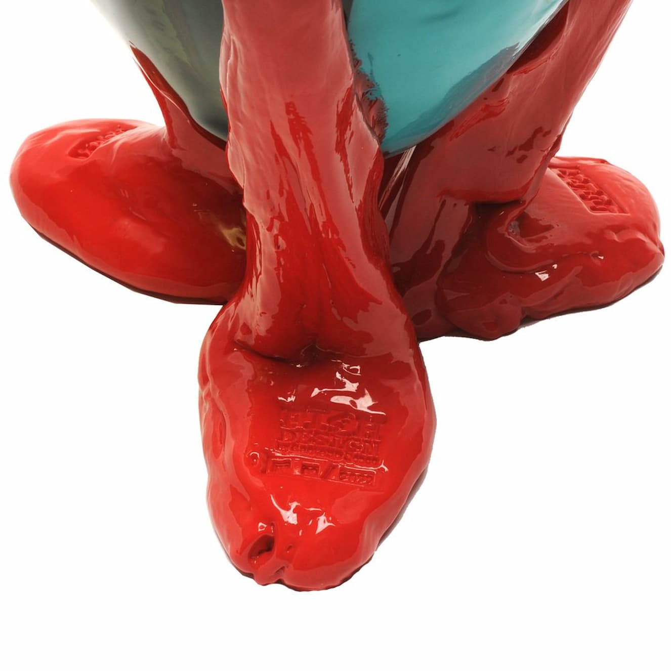 Corsi Amazonia Vase Green, Turquoise, Coral Red - Image 2
