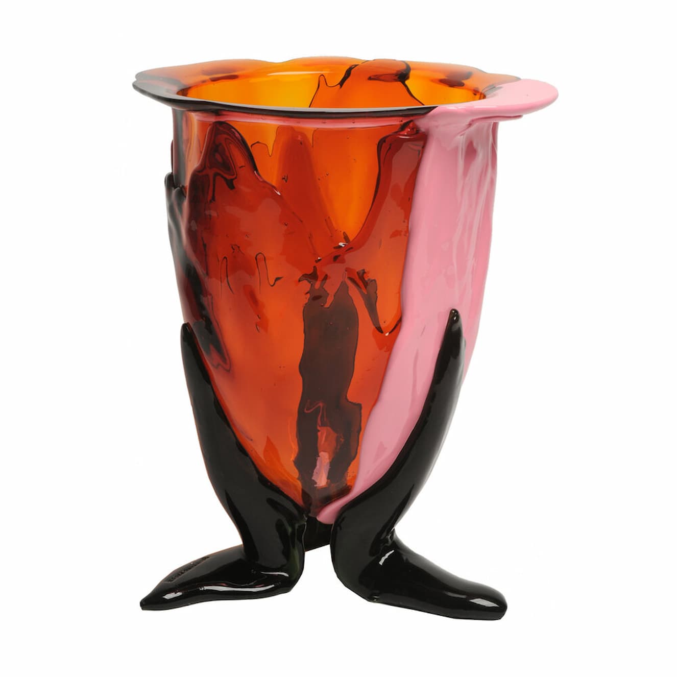 Corsi Amazonia Vase Orange, Fuchsia, Pastel Pink, Bottle Green - Image 3