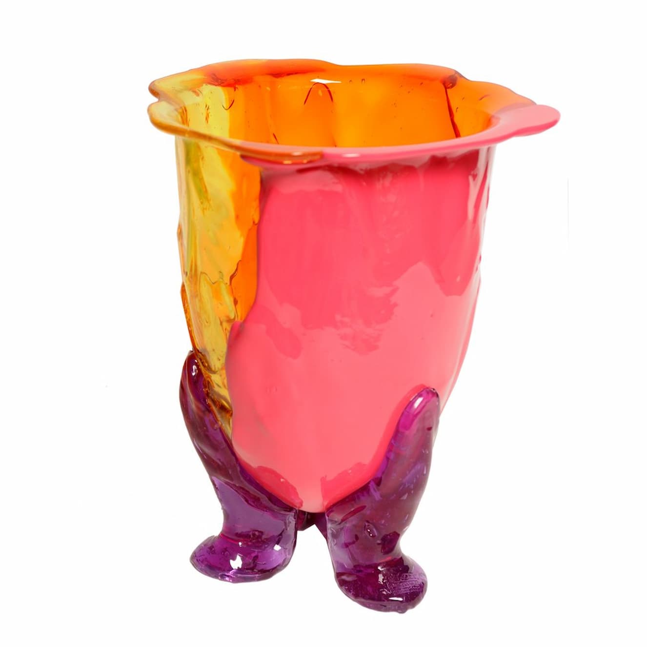 Corsi Amazonia Vase Yellow, Orange, Fuchsia, Lilac - Image 3
