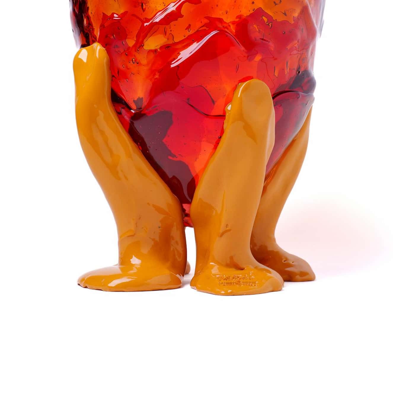 Corsi Clear Vase Extra Colour Clear Amber, Fuchsia, Matt Ochre - Image 2