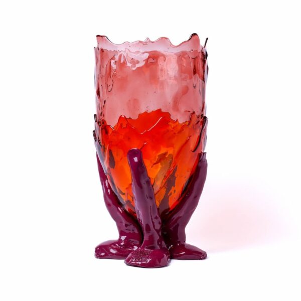 Corsi Clear Vase Extra Colour Clear Pink, Clear Orange, Matt Cherry