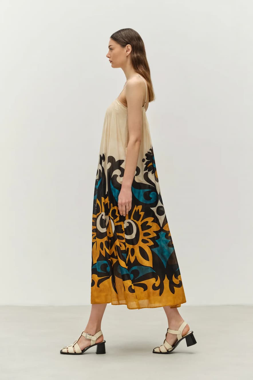 Devotion Long Dress Print Warmth - Image 2