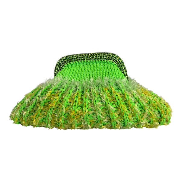 Nadia Dafri Bag Clutch Fluffy Green