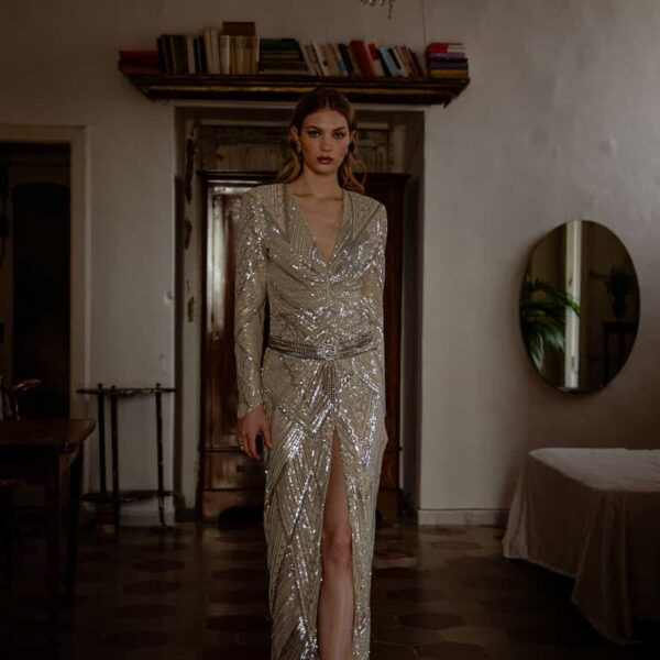 Nidodileda Maxi Dress with Sequins Bliss