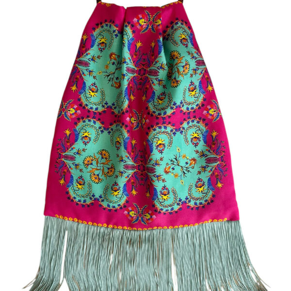 Eleni Malami Large Silk Bag Fuxia