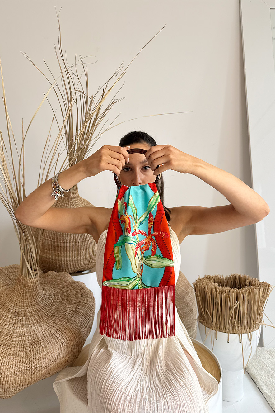 Eleni Malami Small Silk Bag Ciel - Image 3