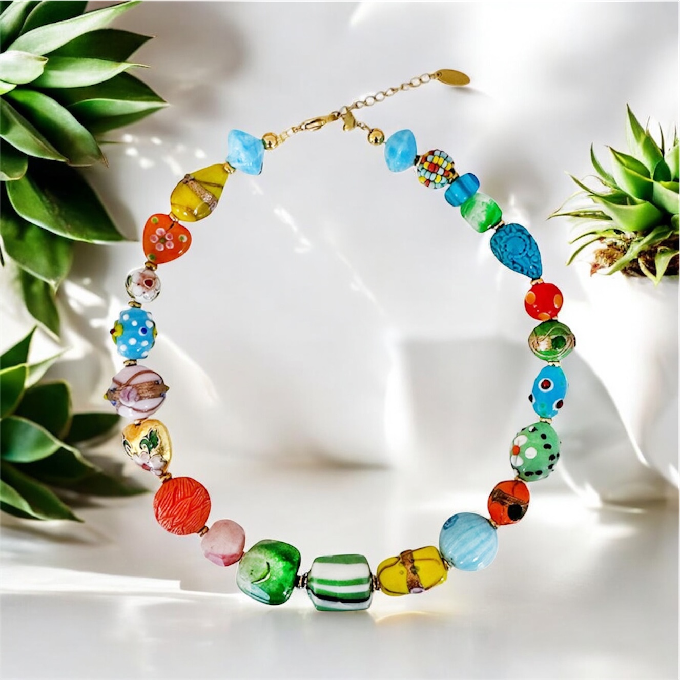 Ifigenia Loukou Murano Cloisonne Necklace - Image 2