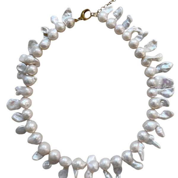 Ifigenia Loukou Statement Necklace Baroque Pearls