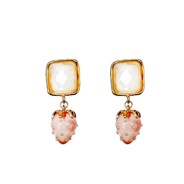 Ifigenia Loukou Strawberry Pink Earrings