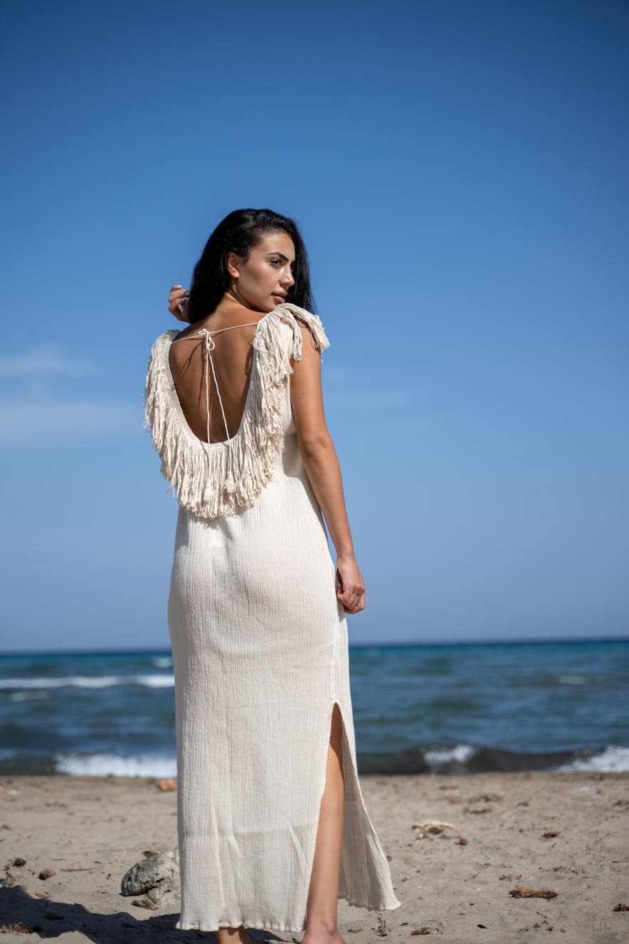 Kallisto's & Nymphs Dress with Fringe - Image 3