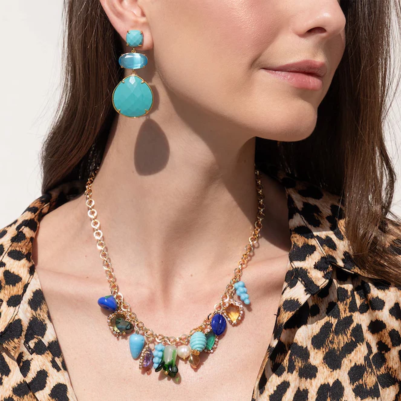 Katerina Psoma Albia Turquoise Short Necklace - Image 2